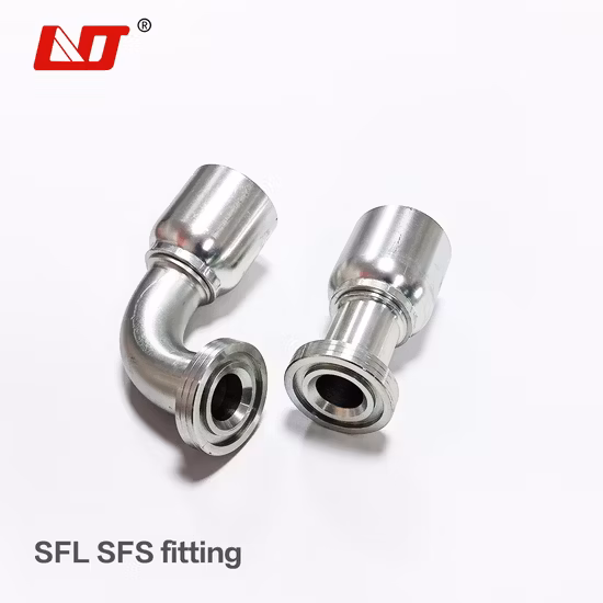 SAE 60 Degree High Pressure Hydraulic Flange for Spiral Hoses