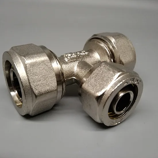 Brass Air Fittings Nickel Plated Pipe Quick Tee Adapters