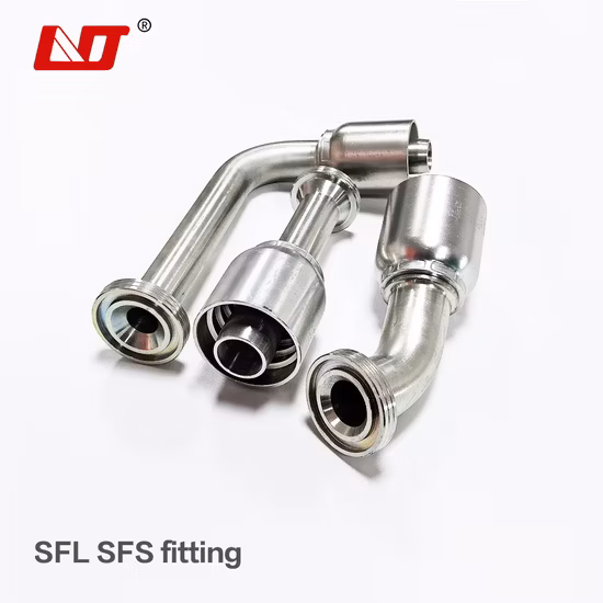 SAE 60 Degree High Pressure Hydraulic Flange for Spiral Hoses