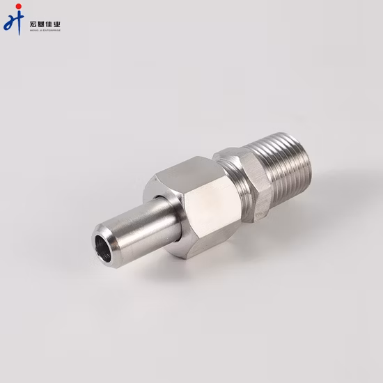 304 Stainless Steel Straight Welding Union Tube Od1/4 Thread Hydraulic Adapter